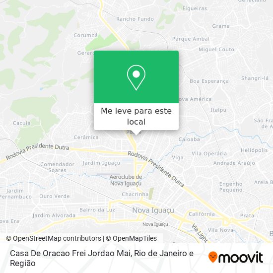 Casa De Oracao Frei Jordao Mai mapa