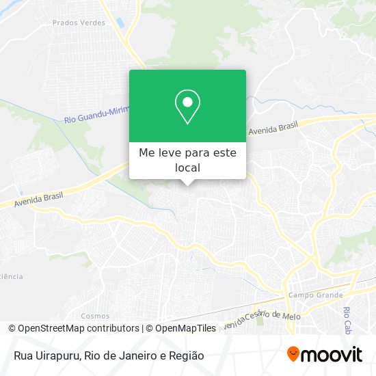 Rua Uirapuru mapa