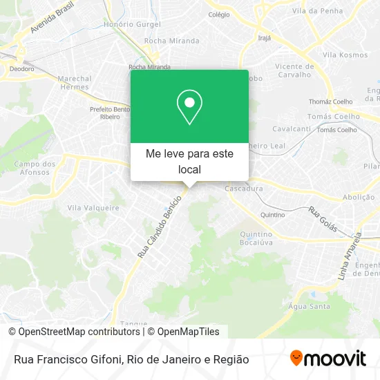 Rua Francisco Gifoni mapa