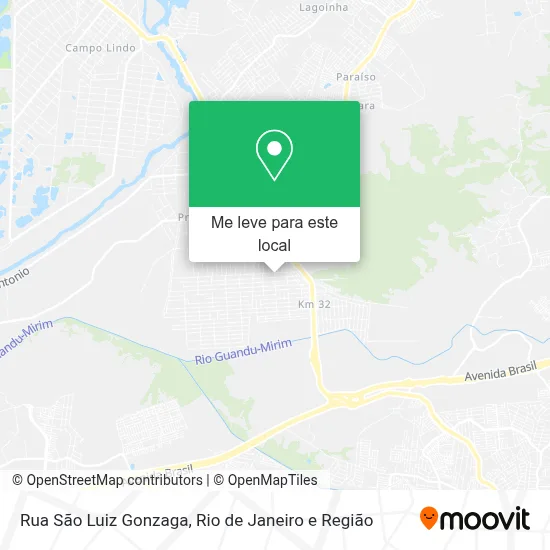 Rua São Luiz Gonzaga mapa