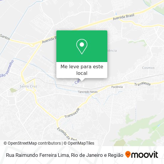 Rua Raimundo Ferreira Lima mapa