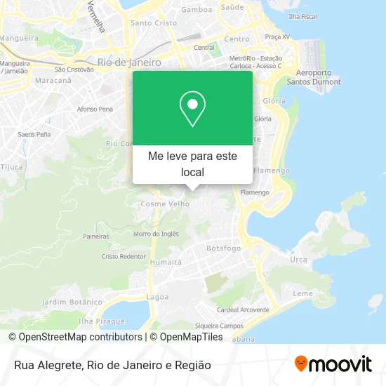 Rua Alegrete mapa