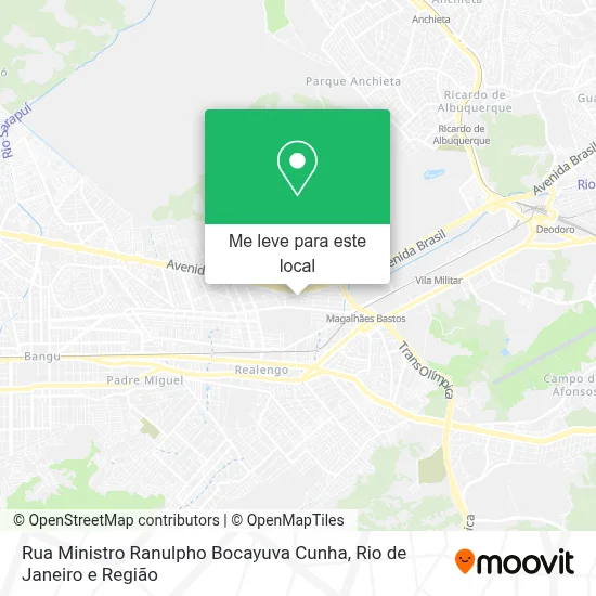 Rua Ministro Ranulpho Bocayuva Cunha mapa