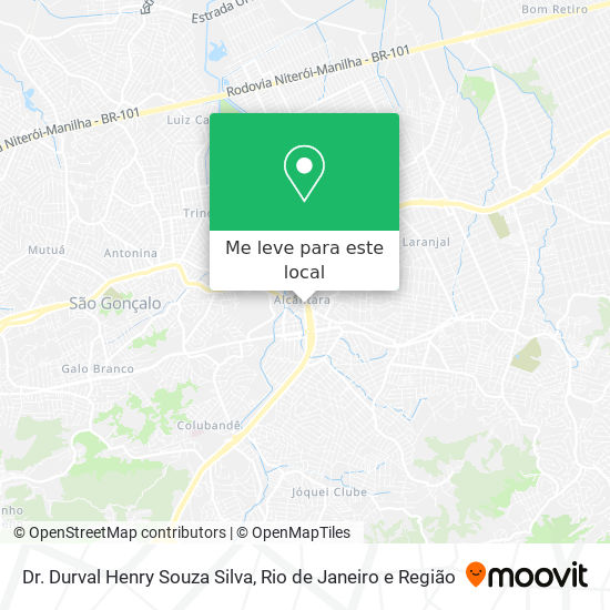 Dr. Durval Henry Souza Silva mapa