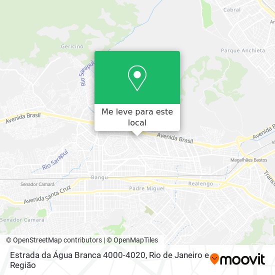 Estrada da Água Branca 4000-4020 mapa