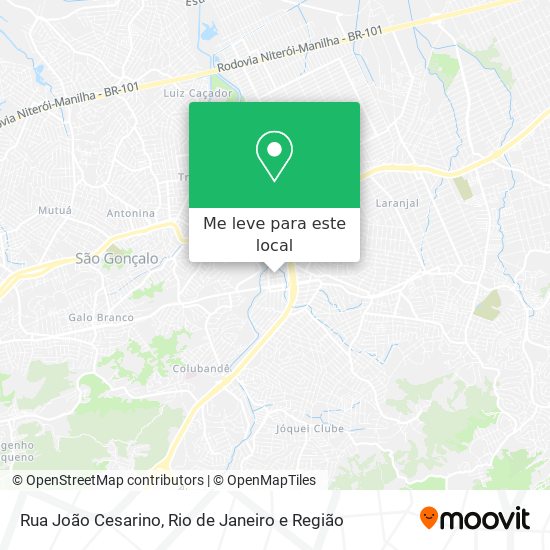 Rua João Cesarino mapa