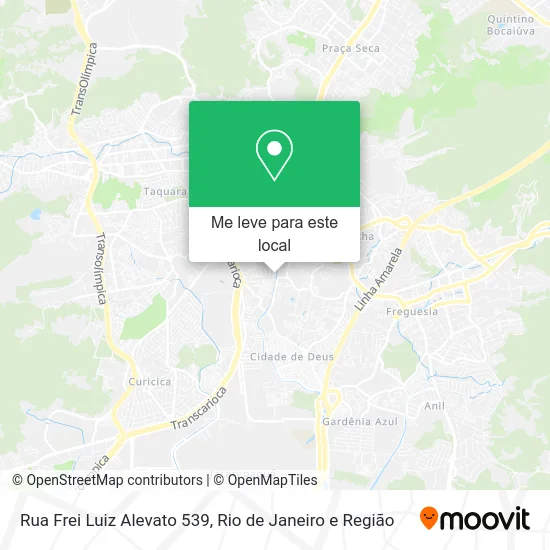 Rua Frei Luiz Alevato 539 mapa