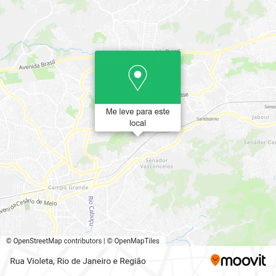 Rua Violeta mapa