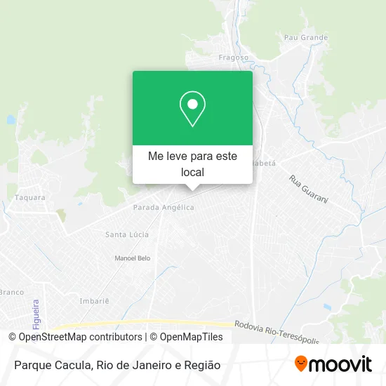 Parque Cacula mapa