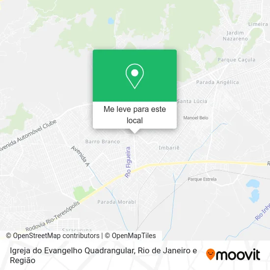 Igreja do Evangelho Quadrangular mapa