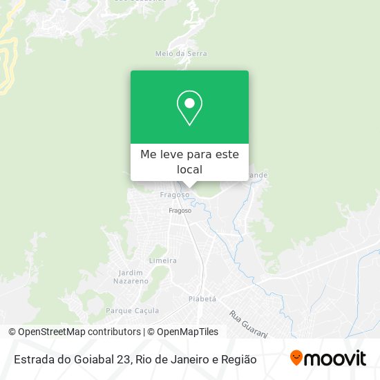 Estrada do Goiabal 23 mapa