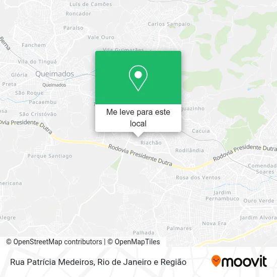 Rua Patrícia Medeiros mapa