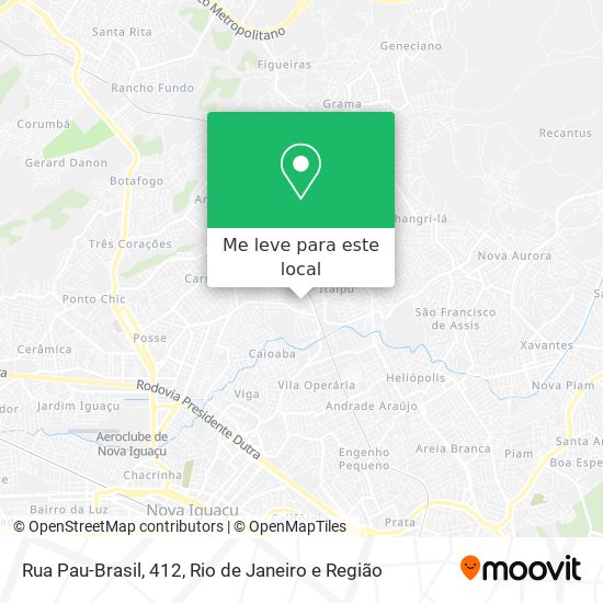 Rua Pau-Brasil, 412 mapa