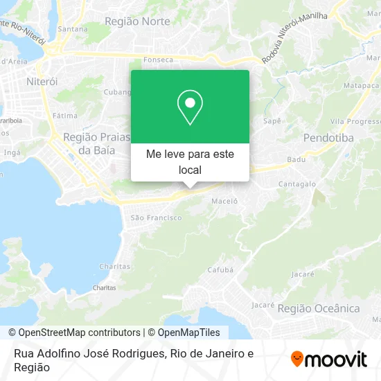 Rua Adolfino José Rodrigues mapa