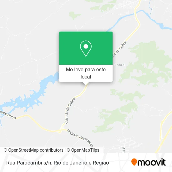 Rua Paracambi s/n mapa
