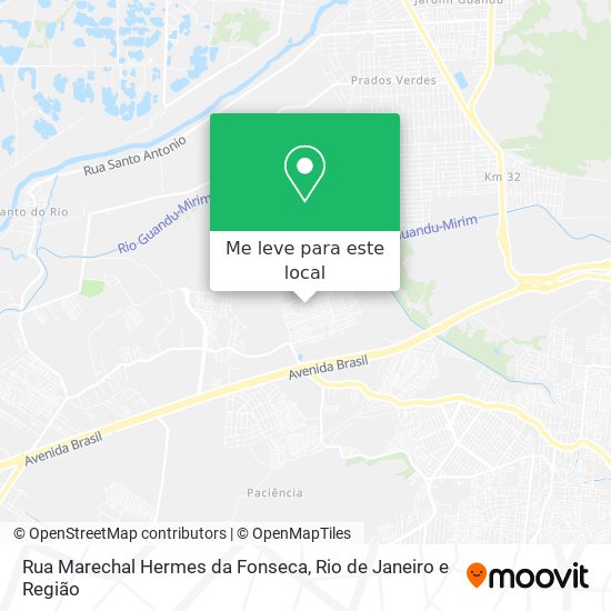 Rua Marechal Hermes da Fonseca mapa