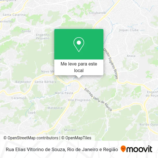 Rua Elias Vitorino de Souza mapa