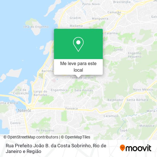 Rua Prefeito João B. da Costa Sobrinho mapa