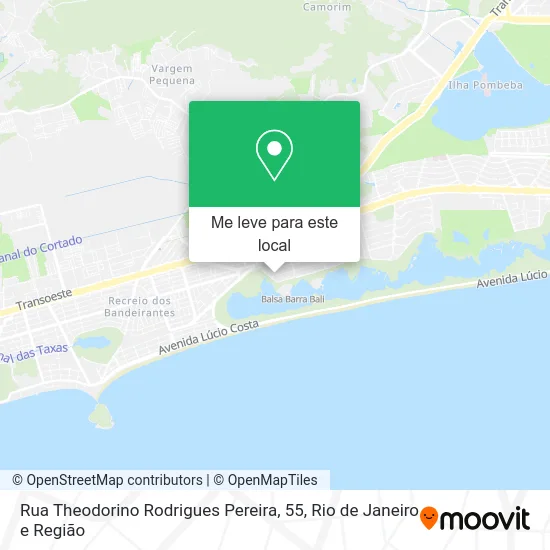 Rua Theodorino Rodrigues Pereira, 55 mapa