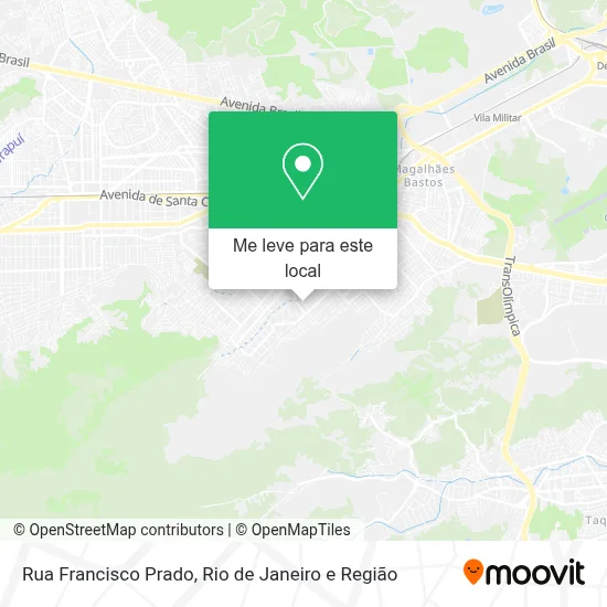 Rua Francisco Prado mapa