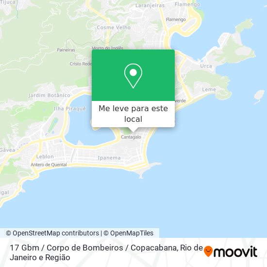 17 Gbm / Corpo de Bombeiros / Copacabana mapa