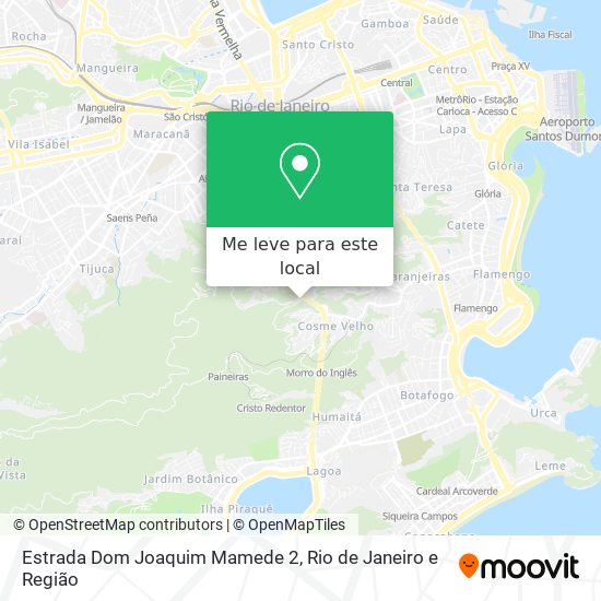Estrada Dom Joaquim Mamede 2 mapa