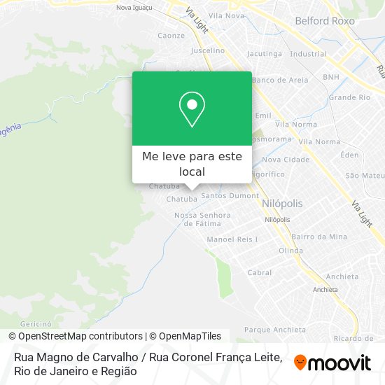 Rua Magno de Carvalho / Rua Coronel França Leite mapa