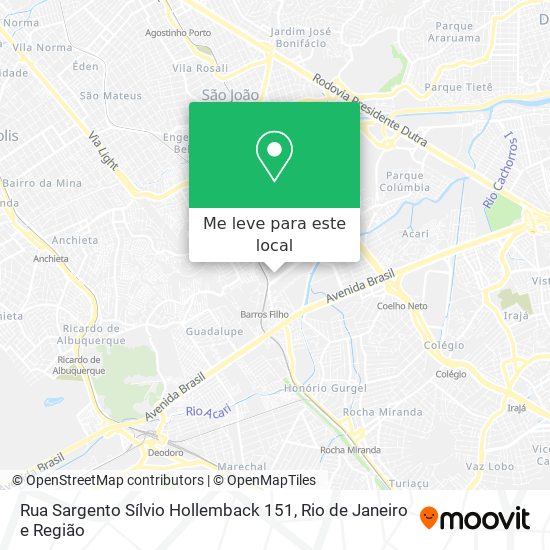 Rua Sargento Sílvio Hollemback 151 mapa