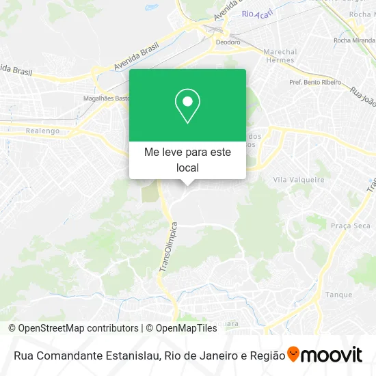 Rua Comandante Estanislau mapa