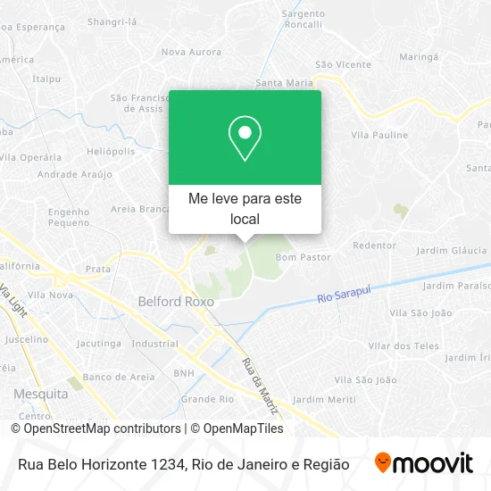 Rua Belo Horizonte 1234 mapa