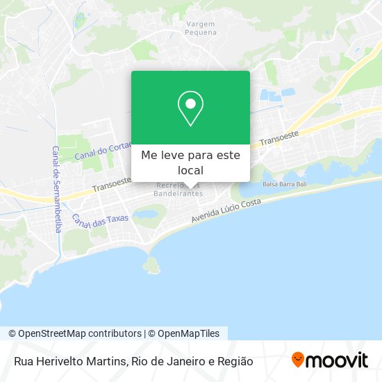 Rua Herivelto Martins mapa