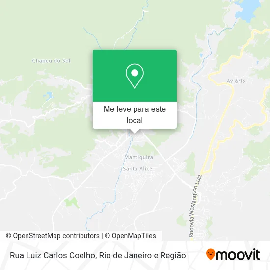 Rua Luiz Carlos Coelho mapa