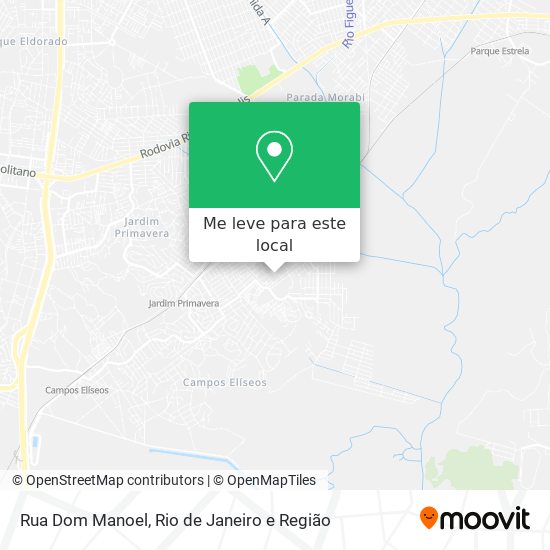 Rua Dom Manoel mapa
