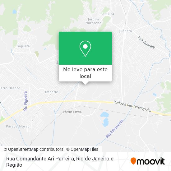 Rua Comandante Ari Parreira mapa