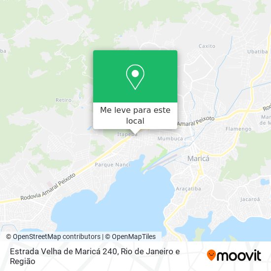 Estrada Velha de Maricá 240 mapa