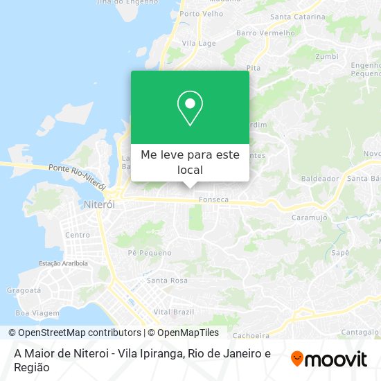 A Maior de Niteroi - Vila Ipiranga mapa