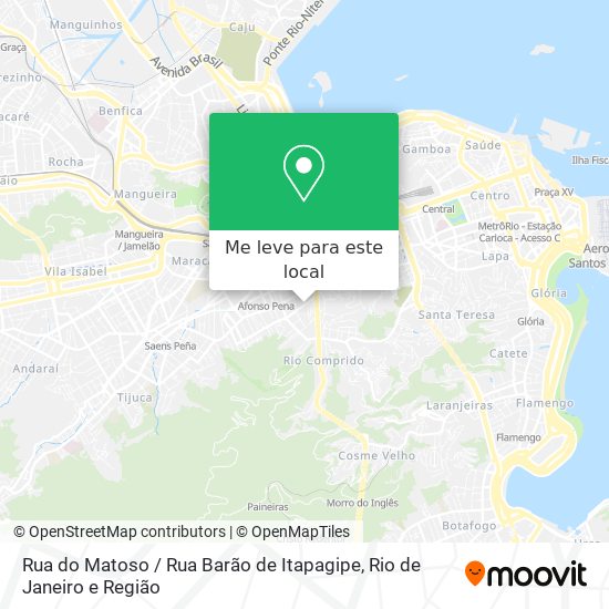 Rua do Matoso / Rua Barão de Itapagipe mapa