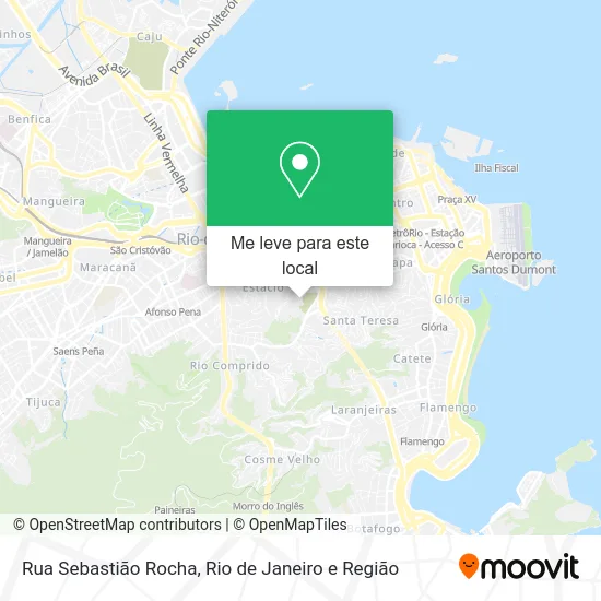 Rua Sebastião Rocha mapa