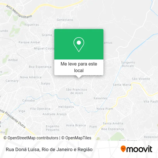Rua Doná Luísa mapa