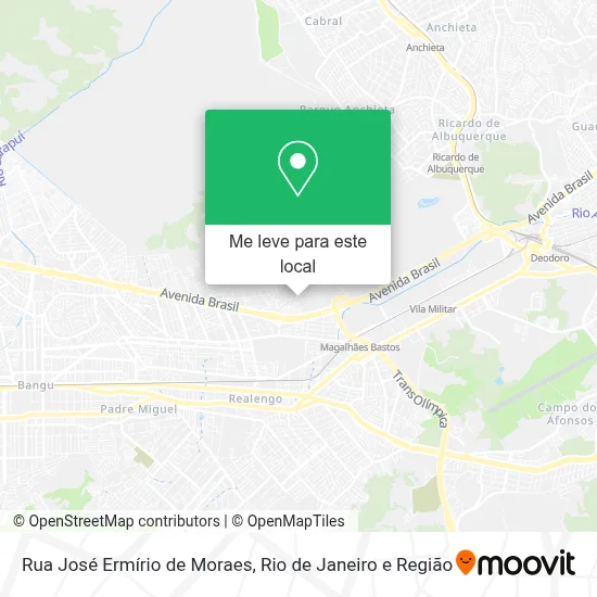 Rua José Ermírio de Moraes mapa