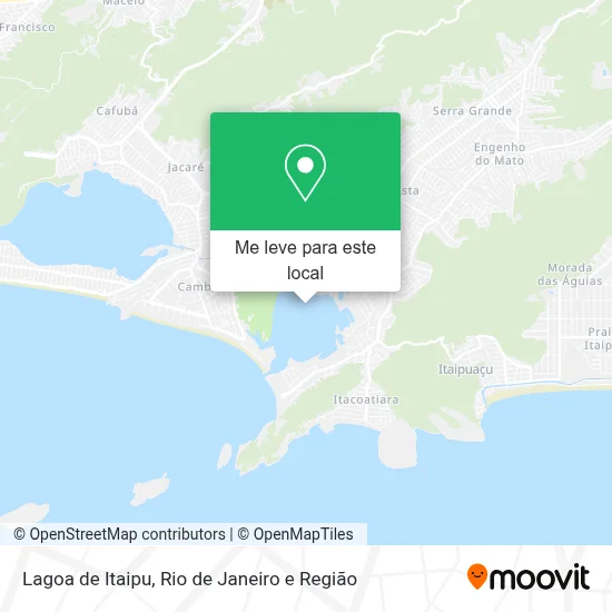 Lagoa de Itaipu mapa