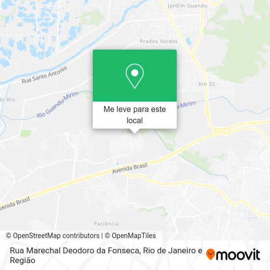 Rua Marechal Deodoro da Fonseca mapa