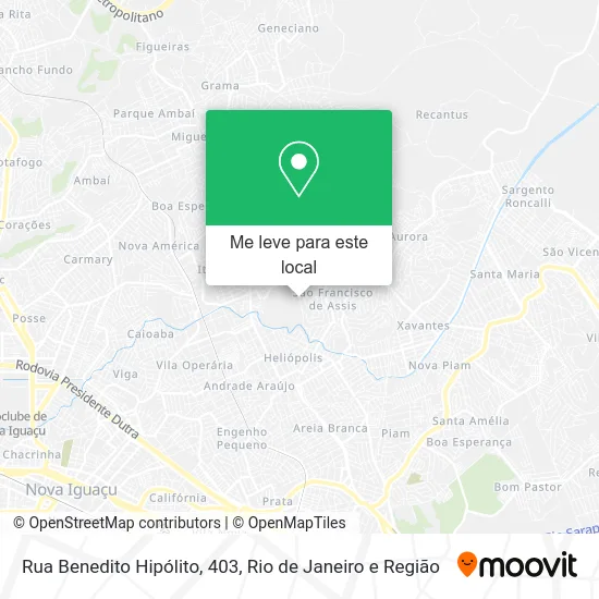 Rua Benedito Hipólito, 403 mapa