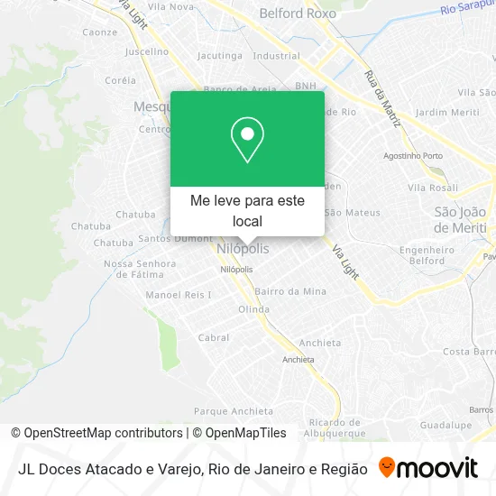 JL Doces Atacado e Varejo mapa