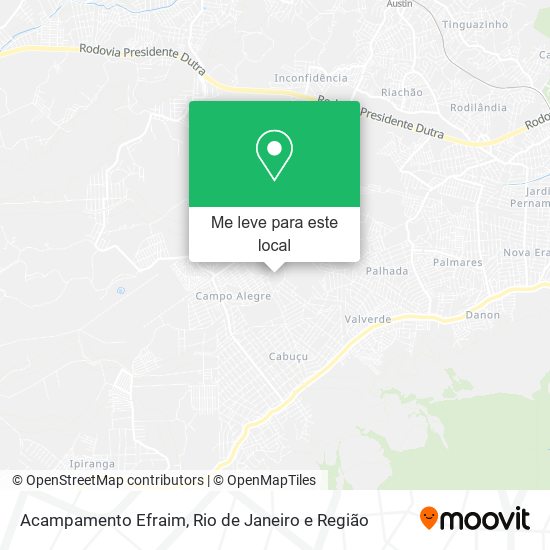 Acampamento Efraim mapa