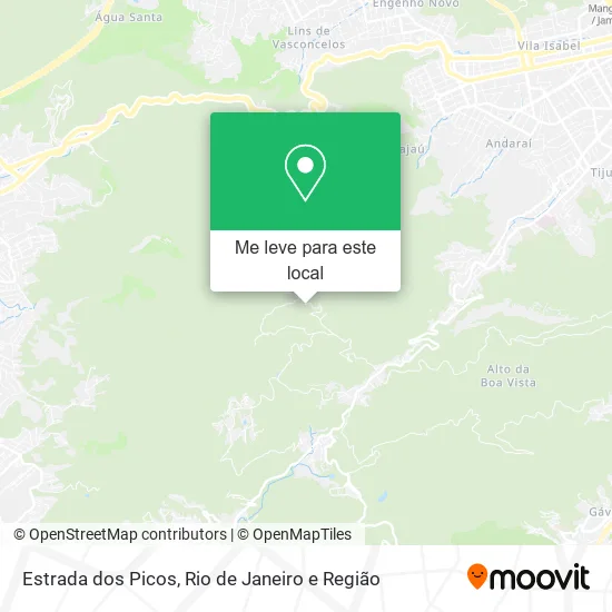 Estrada dos Picos mapa