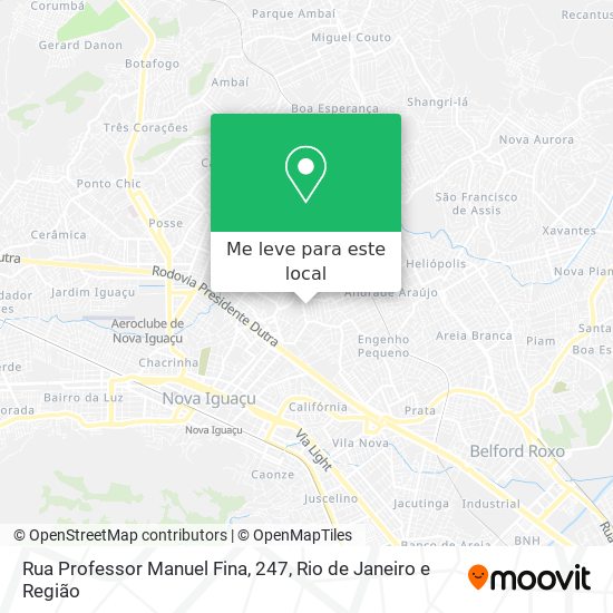 Rua Professor Manuel Fina, 247 mapa