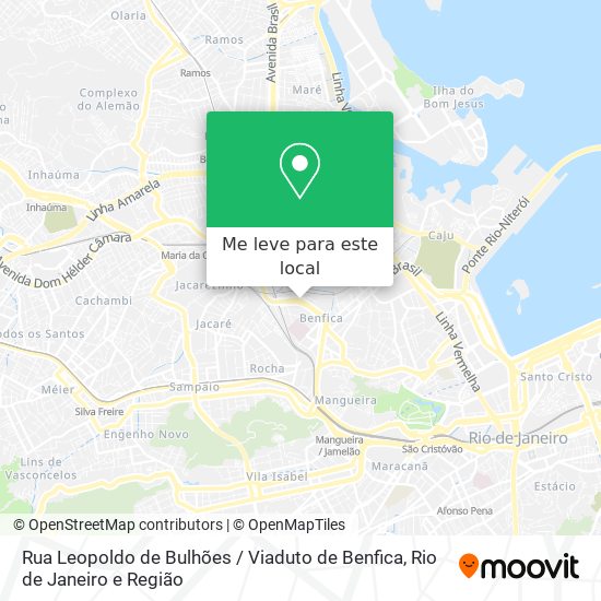 Rua Leopoldo de Bulhões / Viaduto de Benfica mapa