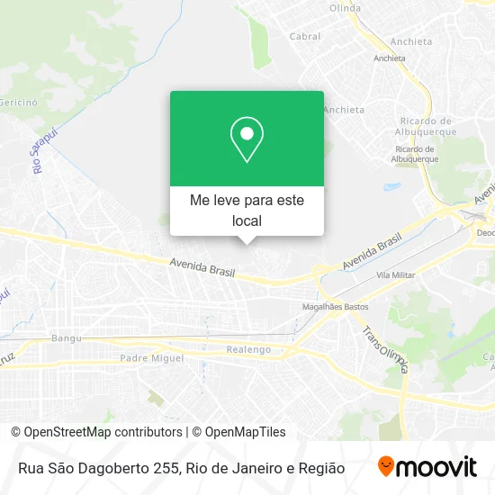 Rua São Dagoberto 255 mapa
