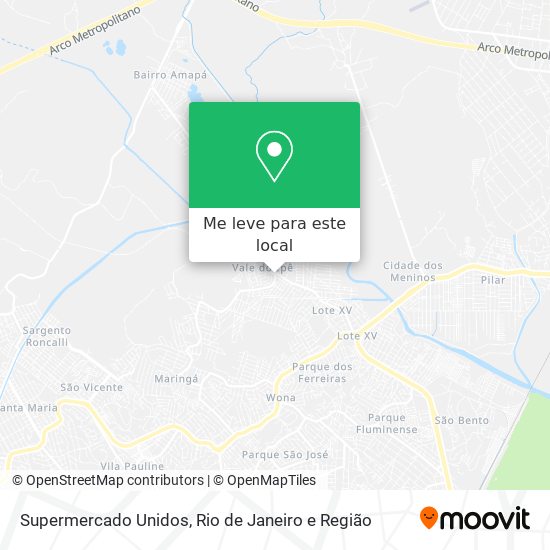 Supermercado Unidos mapa